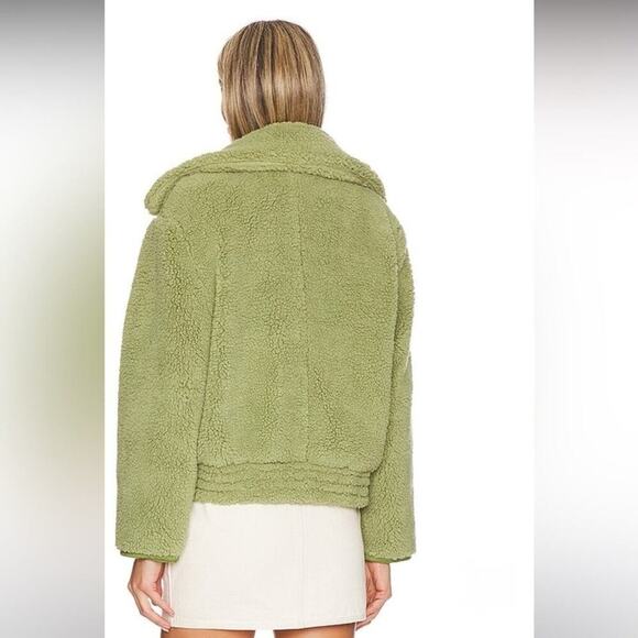 Free People Joplin Cozy Jacket in Sweet Pistachio Size Medium - Picture 4 of 10
